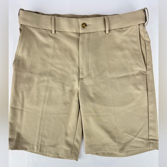 PGA Tour Other - PGA Tour Khaki Flat Front Golf Shorts